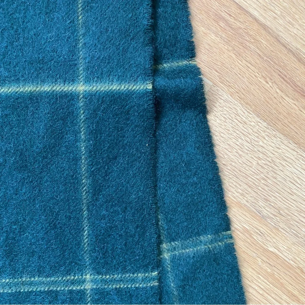 Nordstrom Cashmere Plaid Scarf in Green and Yellow